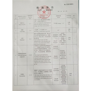 KN95口罩檢驗報告