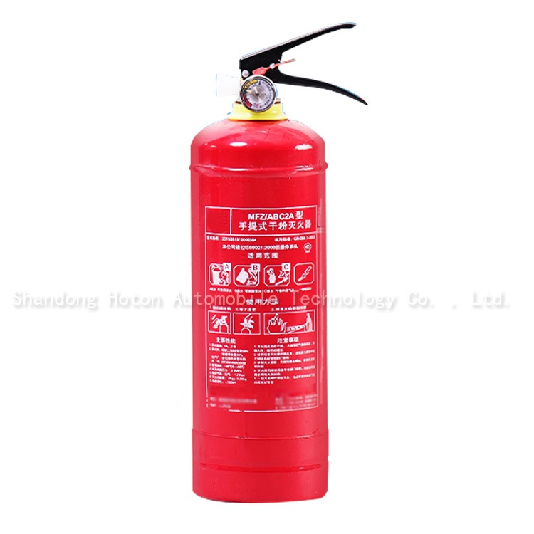 Portable dry powder fire extinguisher